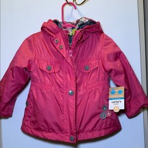 Carter's Pink Reversible Jacket with Embroidery